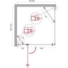 Душевой уголок BELBAGNO ETNA-AH-12-80/100-C-Cr